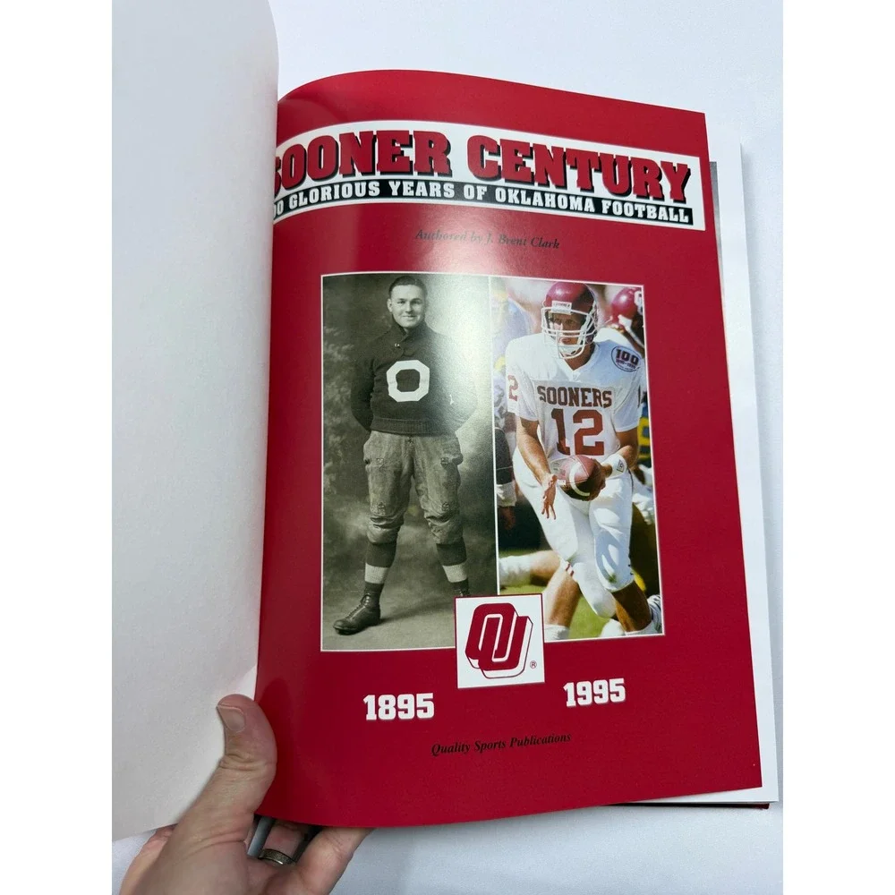Sooner Century Oklahoma Football Hardcover Book 1995 J. Brent Clark OU Sooners‎